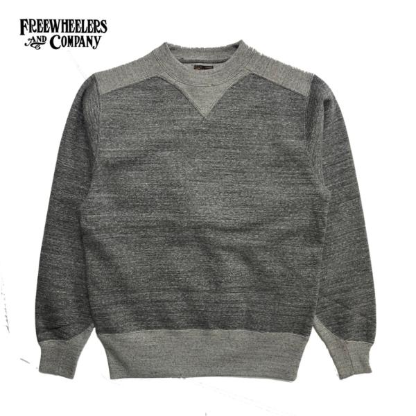 ”ATHLETIC SWEAT SHIRT” GRAINED CHARCOAL GRAY × MIX...