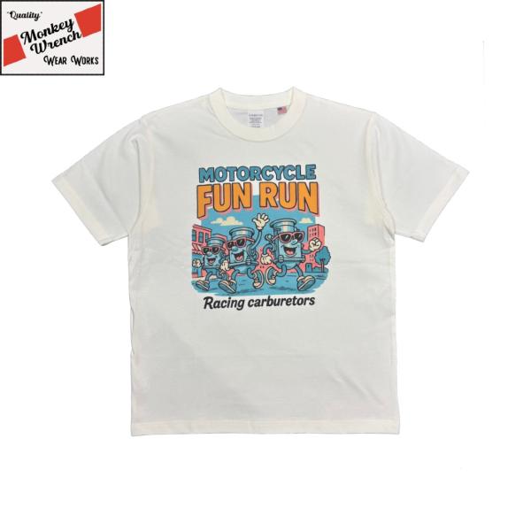 "FUN RUN"  T-SHIRT / NATURAL / MONKEY WRENCH WEAR ...
