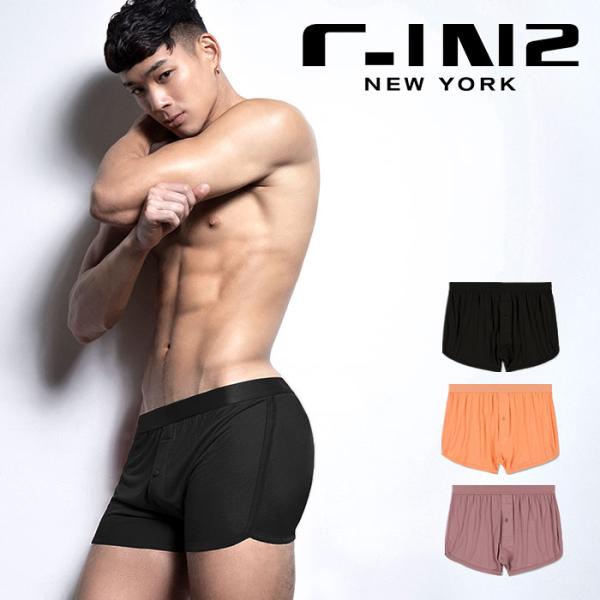 ニットトランクス メンズ 前開きトランクス C-IN2 MINIMAL RUNNER BOXER モ...