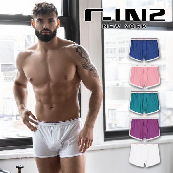 ニットトランクス メンズ 前開きトランクス C-IN2 THROWBACK RUNNER BOXER...