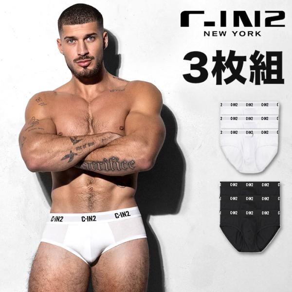 ブリーフ メンズ 3枚セット C-IN2 PREMIUM STRETCH MID RISE BRIE...