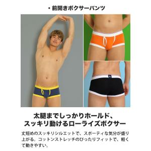 ボクサーパンツ メンズ 前開きローライズ 日本...の詳細画像2
