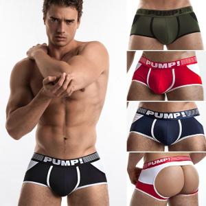 Oバック メンズ ローライズボクサーパンツ バックレス PUMP UNDERWEAR ACCESS TRUNK パンプ スポーツ 吸汗速乾 パンツ 下着 男性 ブランド セクシー