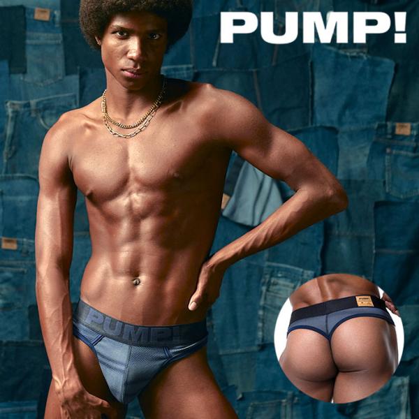 メンズTバック メンズ Tバック サポーター PUMP UNDERWEAR INDIGO BLUE ...