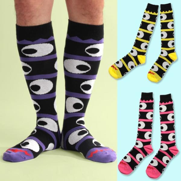 SOCK HOLIC ハイソックス 靴下 LONG SOCKS インベーダー 男性 メンズ 23-2...