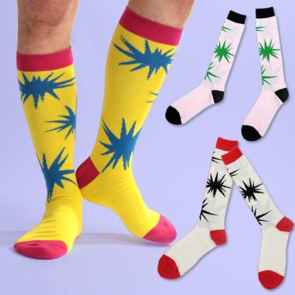 SOCK HOLIC ハイソックス 靴下 LONG SOCKS BANG BANG 男性 メンズ 2...