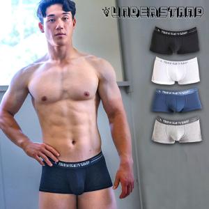 ボクサーパンツ メンズ ローライズボクサーパンツ UNDERSTAND アンダースタンド アンダースタンダード コットン 綿 無地 下着 男性 ブランド プレゼント