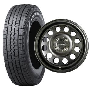 ダンロップ SV01 145/80R12 アルミホイールセット ４本セット K.Finesse マッ...