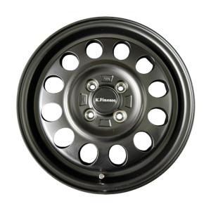 アルミホイール 4本セット ケイフィネス D12 4.5-14+45 4/100