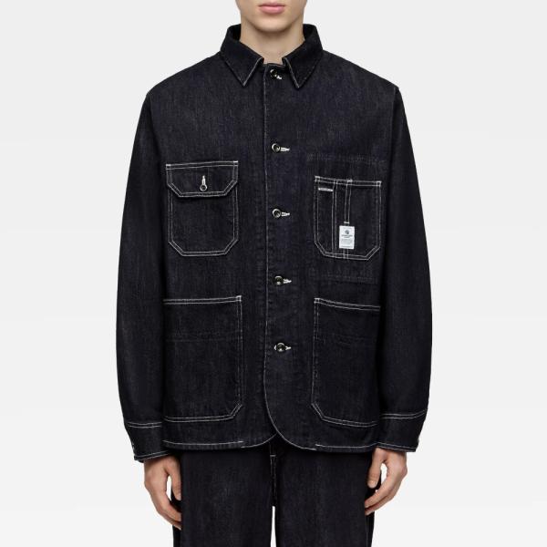 桃太郎ジーンズ デニム ジャケット カバーオール 特濃 11oz ワークウエア セルヴィッチ 日本製...