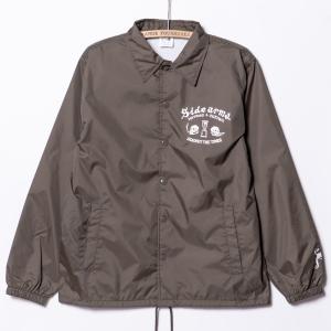 シラノブロス Sirano Bros ナイロン コーチ ジャケット サイドアームズ Nylon Coach Jacket Side Arms BRN ブラウン コーチジャケット｜monkeys タイヤ・メンズファッション