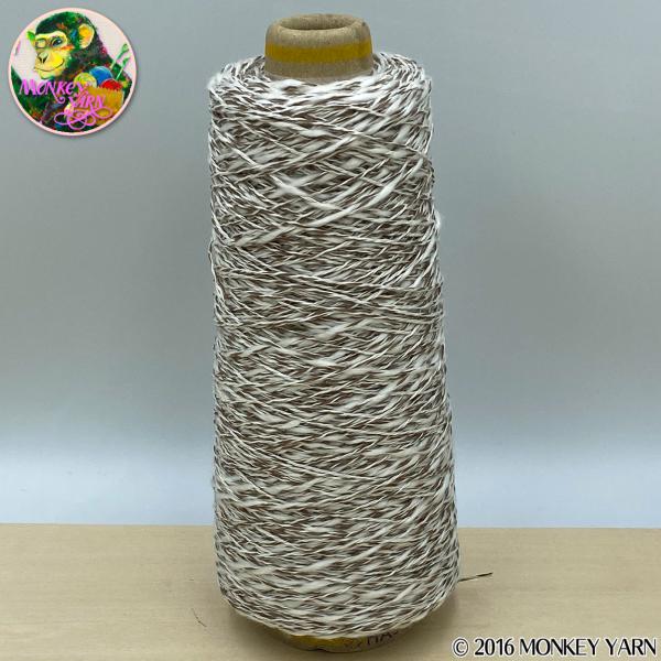 バンビR 009012 チャ系(ギマ糸xスラブ糸の杢糸) 約100グラム