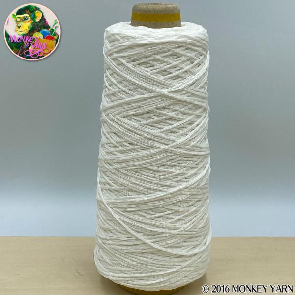 CRISPYLILY30 102 シロ(ギマ加工した清涼感のあるリリヤーン糸) 約100グラム