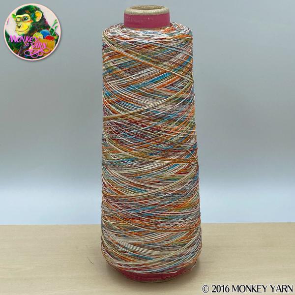 ナヴィリオ130絣 ミックス(美濃和紙+ナイロンフィルム+表裏のある糸の絣染め) 約100グラム