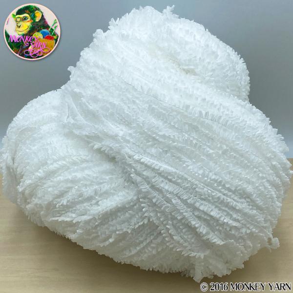 TZW4128生成(不織布のフリルのようなモール糸) 約300グラム