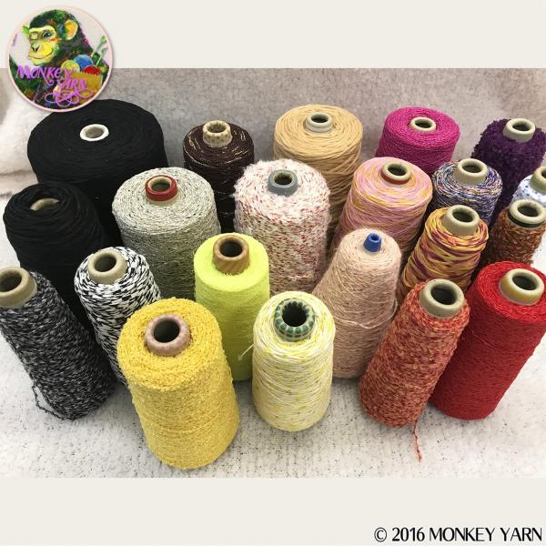 糸詰合せ 001(染糸コーン詰合せ) 約3800グラム