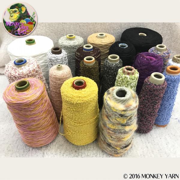 糸詰合せ 002(染糸コーン詰合せ) 約3800グラム