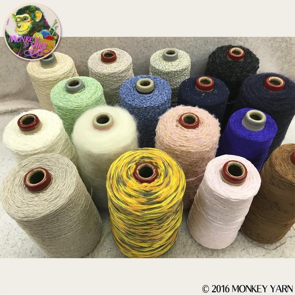 糸詰合せ 005(染糸コーン詰合せ) 約3850グラム