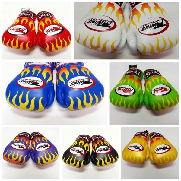 新品 正規 TWINS 本格ボクシンググローブ FIRE  /ボクシング/ムエタイ/本革製/グローブ