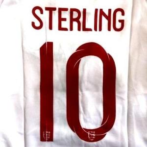 子供用 K016 イングランド STERLING*10 スターリング 白 19 ゲームシャツ パンツ...