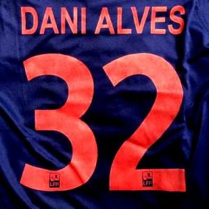 大人用 A072 パリサンジェルマン DANI ALVES*32 ダニ アルヴェス 紺 19 ゲームシャツ パンツ付 ユニフォーム｜monko-shop