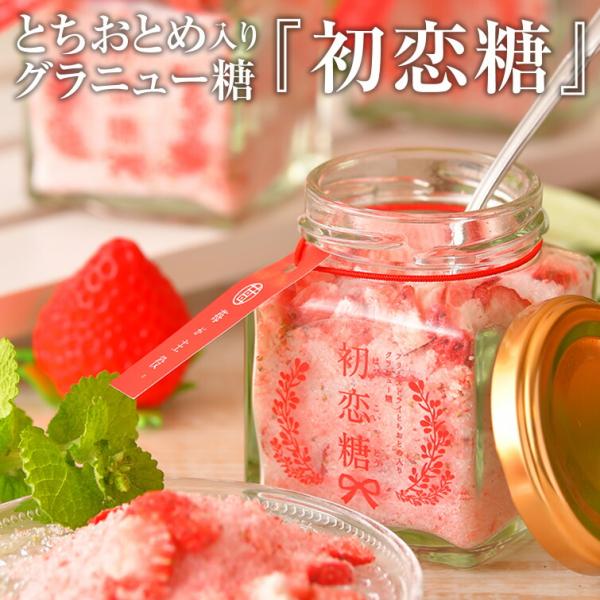 初恋糖 1瓶 (フリーズドライ とちおとめ 入り グラニュー糖) 苺 いちご イチゴ ドライフルーツ...