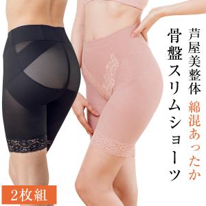 芦屋美整体 あったか裏起毛 綿混やわらか骨盤スリムショーツ 2枚組 2020 骨盤矯正