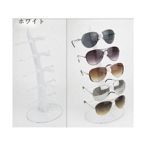 送料無料 眼鏡スタンド メガネ置き サングラス 7色 ディスプレイ コレクション 卓上型 眼鏡棚(18083001)