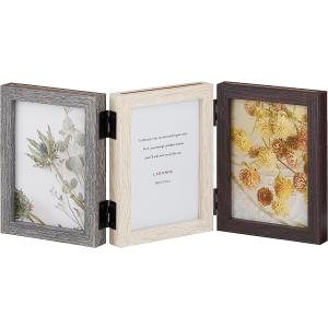 LADONNA（ラドンナ） フォトフレーム 3面 チェキ Lハーフ判 卓上 写真