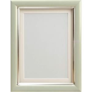 お取り寄せ 肖像額 Lサイズ 額縁 フォトフレーム 写真立て ガラス Vanjoh 万丈 肖像額縁 遺影額 Lサイズ PGY パールグレー