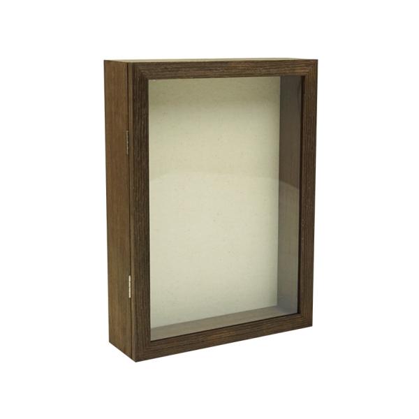 立体額 木製 額縁  おしゃれ 壁掛け 卓上 CUBEフレーム コレクションボックス 置きおすすめ ...