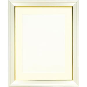 フジ 額縁 木製 肖像額 黒 金線入り L判 A151-285 : 額縁・アルバム