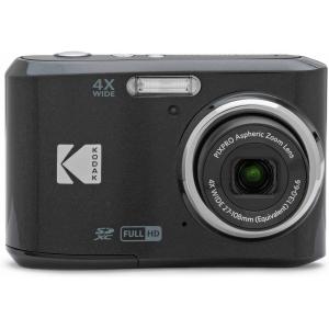 デジカメ コダック コンパクト デジタルカメラ 単3電池使用  Kodak デジカメ PIXPRO FZ45 ブラック 1600万画素 光学4倍ズーム｜mono-pocket