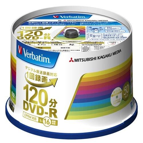 DVD-R 50枚 おすすめ 三菱化学 Verbatim DVD-R 録画用 16倍速 50枚入 ス...