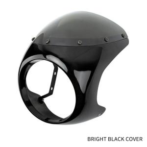 汎用ハーフロケット マスクカウル スモークスクリーン付カフェレーサーセミロケット ハーフカウル ロケットカウル スモークスクリーン カフェレーサー XJR