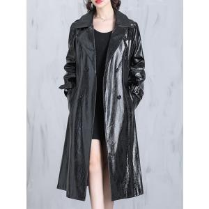 ALLSAINTS トレンチコート コート OKENA DOUBLE BREASTED LEATHER