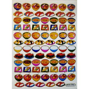 きらきらシール　寿司　ラーメン　182