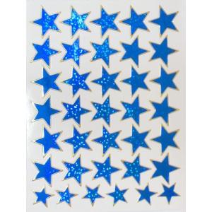 きらきらシール 星 青 30＋6　