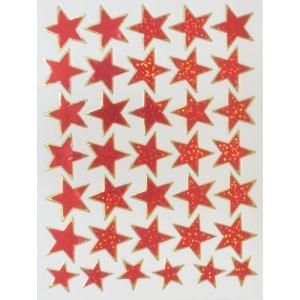きらきらシール 星 赤 30＋6　