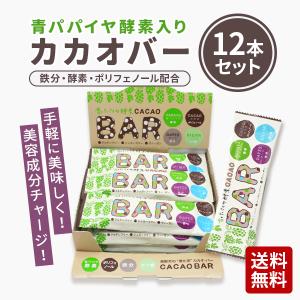 青パパイヤ酵素入りバー 最安値 カカオバー12本セット 青パパイヤ酵素 ヴィーガン ショップチャンネル カカオバープロテインバー｜mono-yell