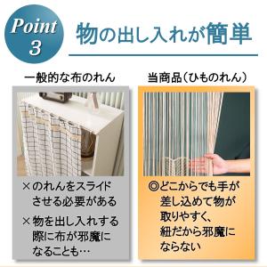 カーテン 紐 ひも のれん 200cm ストリ...の詳細画像3