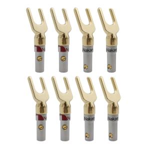 Φ4mmバナナプラグ対応 スピーカーケーブル用Yラグ端子 バナナプラグ