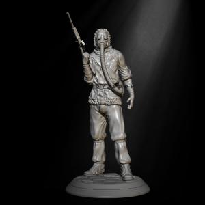 1/22 80mm エイリアン ウォーリアー 未塗装 レジン製 組み立て キット