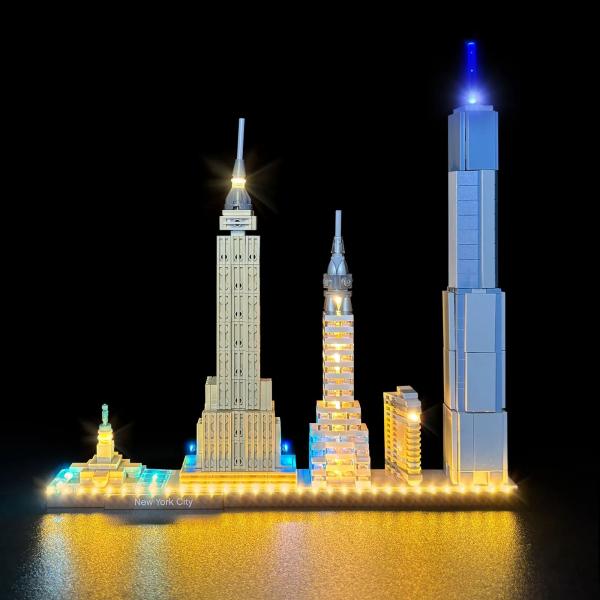 MOC LEGO レゴ 21028 互換 アーキテクチャー ニューヨークシティ LED ライト 電飾...