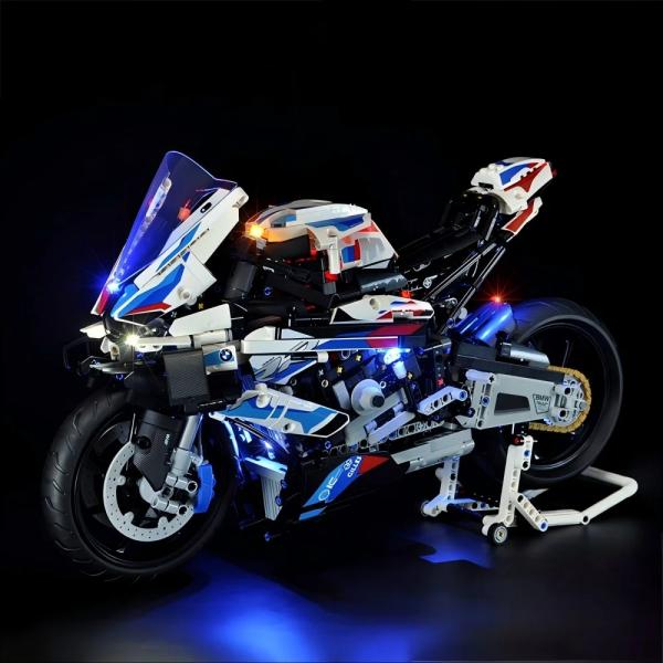 MOC LEGO レゴ 42130 互換 42154 テクニック BMW M1000 RR LED ...