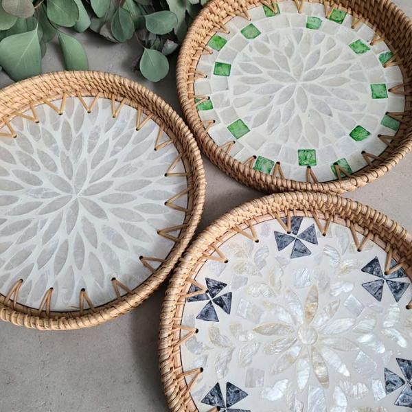 ベトナム シェルラタントレイ ラウンド SSサイズ