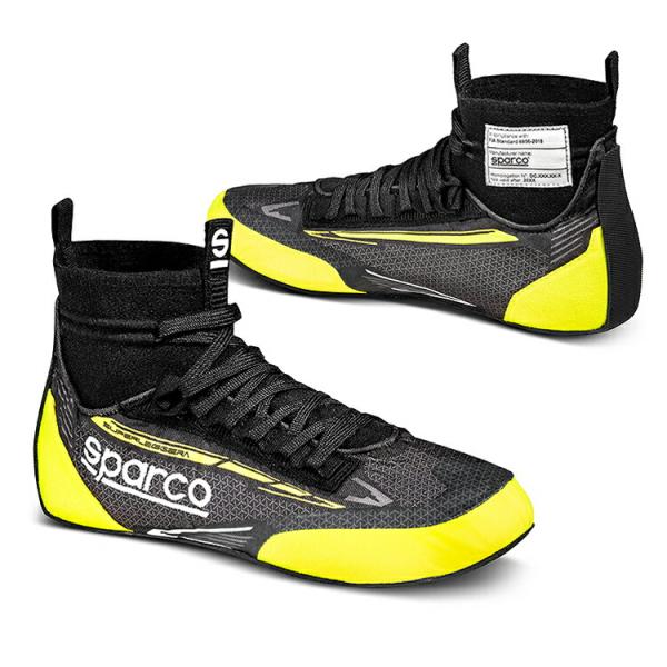 在庫限り：SPARCO スパルコ SUPERLEGGERA レーシングシューズ ブラック×イエロー ...