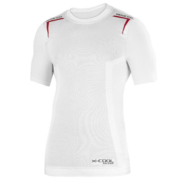 SPARCO スパルコ K-CARBON ショートスリーブ ホワイト×レッド アンダーウェア レーシ...