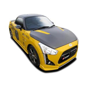 DSPORT コペン エアロボンネット カーボン(CFRP) ダイハツ コペン ROBE ローブ (...