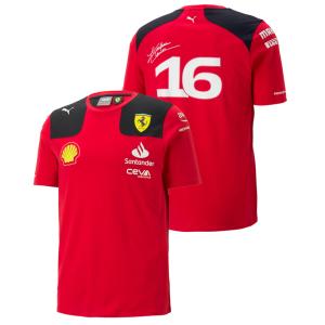 PUMA スクーデリア フェラーリ チーム シャルル・ルクレール ドライバー Tシャツ 2023 (763420-01)｜monocolle